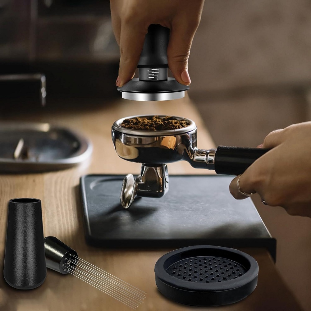 Espresso Tamper Set - 에스프레소 탬퍼 51mm 세트에는 스프링 장착