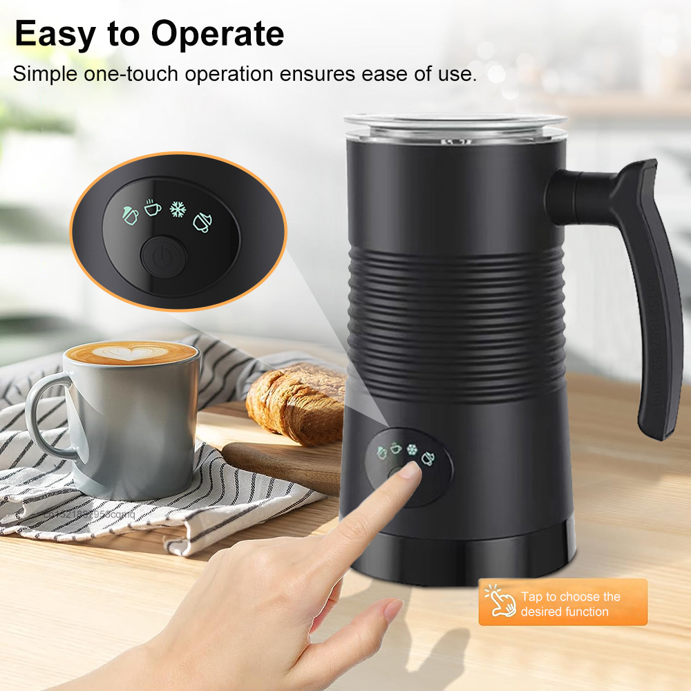 커피 카푸치노 라떼용 전기 우유 거품기, 4 in 1, - Coffee Equipment Machine 리뷰 및 가격