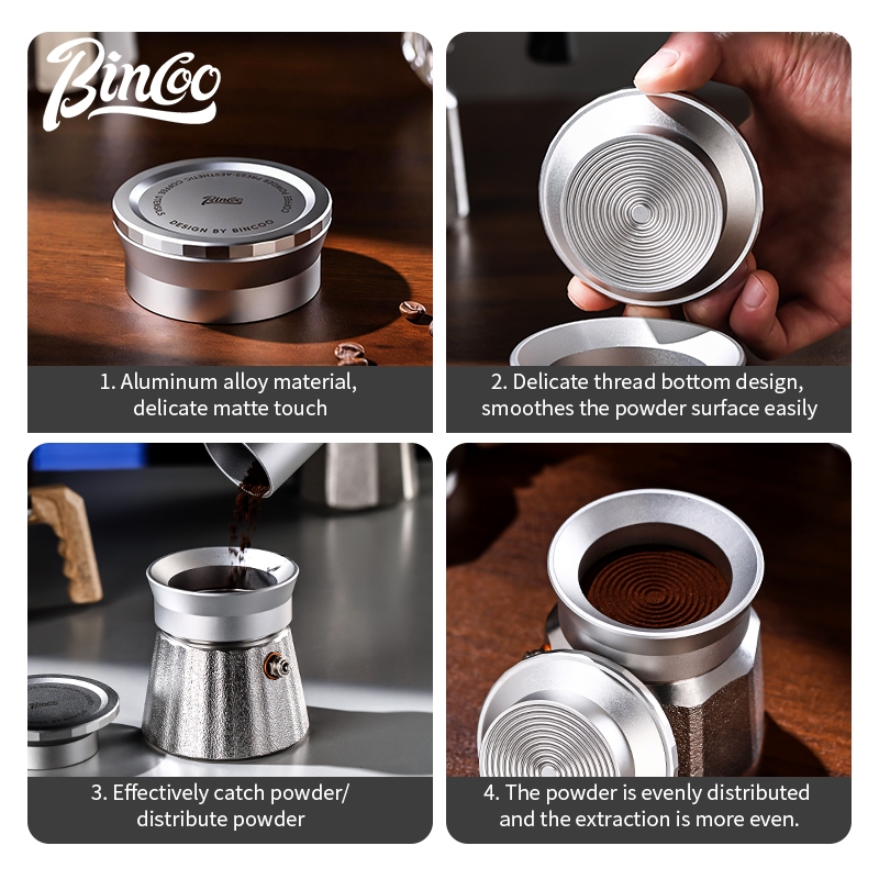 BINCOO 모카포트 탬퍼 및 커피 가루 받침 링 세트 - Espresso Tamper Set 리뷰 및 가격
