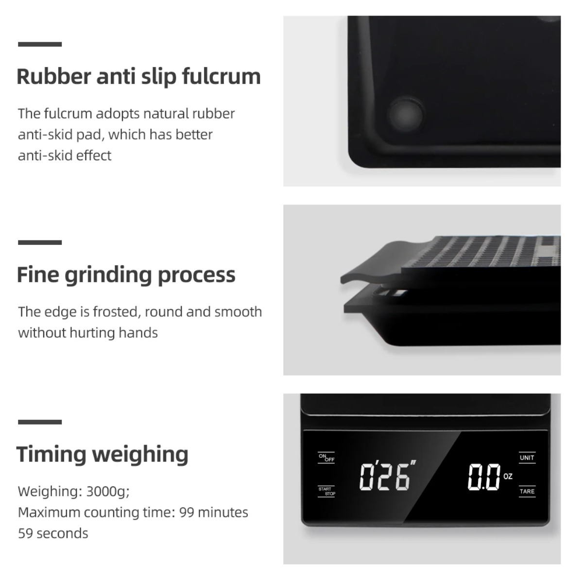 디지털 커피 저울 3kg 0.1g 정밀도, 타이머 기능 - Scale Drip Timer 리뷰 및 가격