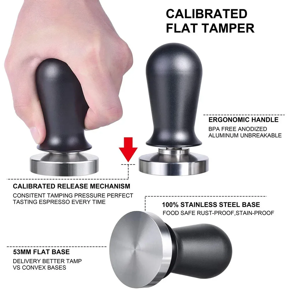 보정된 에스프레소 커피 탬퍼 30lb 스프링 장착 탄성 - Espresso Tamper Set 리뷰 및 가격