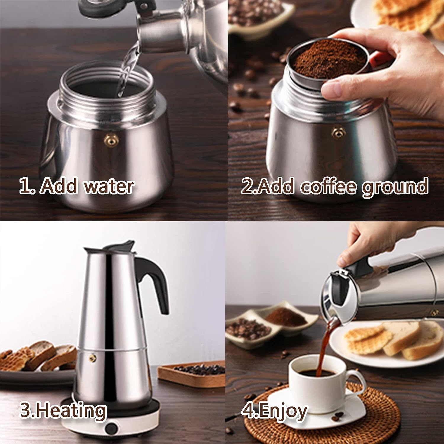 모카 포트 카페 머신, 에스프레소 컵 커피 메이커, 라 - Coffee Equipment Machine 리뷰 및 가격