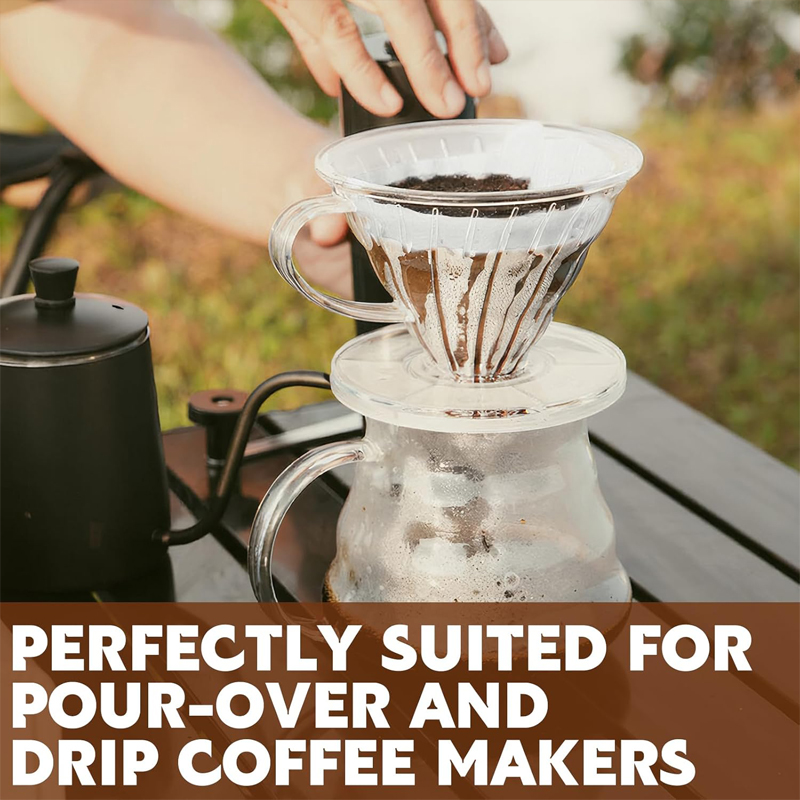 2 사이즈 커피 필터 종이 V자형 천연 목재 펄프로 만 - Coffee Equipment Machine 리뷰 및 가격