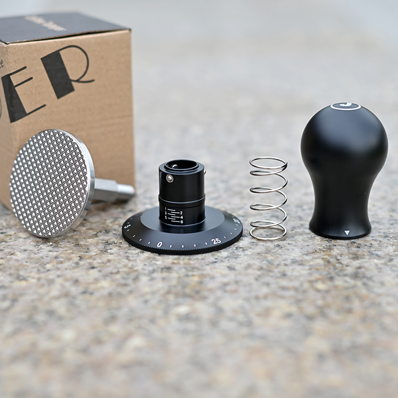 새로운 디자인의 자피 커피 탬퍼, 조절 가능하며 압력  - Espresso Tamper Set 리뷰 및 가격