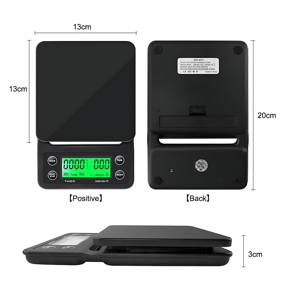 3/5KG 커피 드립 스케일, 타이머가있는 검정색 정밀 - Scale Drip Timer 리뷰 및 가격